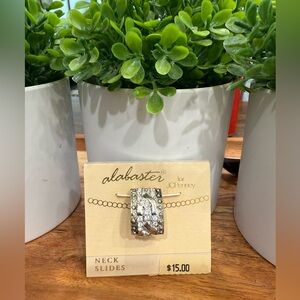 Silver Necklace Slide NWT